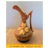 1944 Roseville Pottery Brown Pitcher with