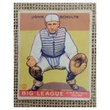 1933 Goudey John Schulte #286 Chicago Cubs