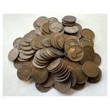 100 Un Searched Wheat Pennies