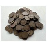 100 Un Searched Wheat Pennies