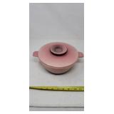 Hull Oven Proof Divided Dish With Lid Retro Pink