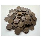 100 Un Searched Wheat Pennies