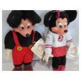 1981 MICKEY & MINNIE APPLAUSE DOLLS