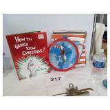 2003 CAT IN THE HAT BOOK & CLOCK W/BOX