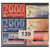 2000, 2001, & 2002 Uncirculated Sets