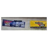 NASCAR race track Banners two 9