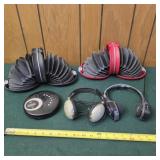 Compact CD player,  CD holders, radio headset