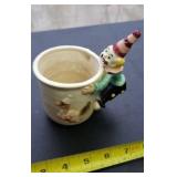 Vtg Clown Whistle Mug Child Cup Goose Circus