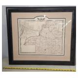 Framed Map Of Tazwell County