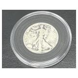 1920 90% Silver Walking Liberty Half Dollar in