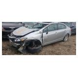 2012 Hond Civic 19XFB2F81CE315723 Accident