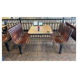 Commercial Restaurant Booth w/ Table