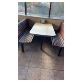 Commercial Restaurant Booth w/ Table