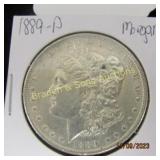 US 1889-P MORGAN SILVER DOLLAR