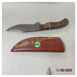 CUSTOM MADE DAMASCUS STEEL 9" FIXED BLADE KNIFE