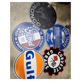 Garage/Car Signs (approx 24" diameter)