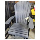 Barn Grey & Black Glider Rockers,