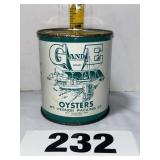 1 Pt G&E Oyster Can,