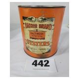 1 Gal Banner Brand Oyster Can,