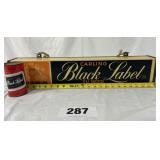 Black Label Beer Sign & Can,