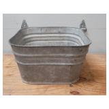 Square Galvanized Wash Tub #4