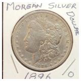 1896-O Morgan Silver Dollar