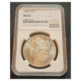 MS62 1885-O Morgan Silver Dollar - NGC 055