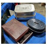 Roasting pans/silverware storage