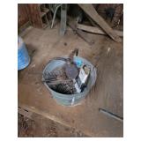 Galvanized Bucket with Tools