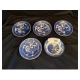 Blue and white dishes