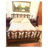 Full size bed frame & mattress