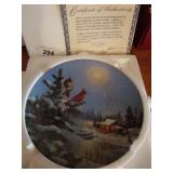 Decorative Cardinal plate