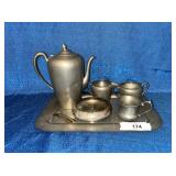 Pewter serving items