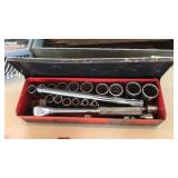 WILLIAMS 1/2 INCH DRIVE SOCKET SET, RATCHES ETC