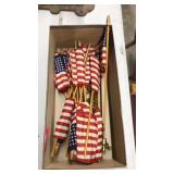 SMALL AMERICAN FLAGS W STANDS