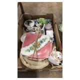 LOT OF ASST. PORCELAIN PLATES & HOUSEHOLD