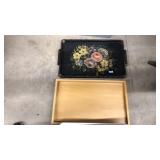 2 LARGE SERVING TRAYS