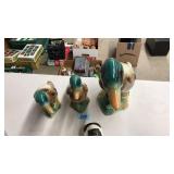 3 CERAMIC MALLARD DUCKS,