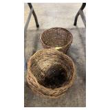 2 WICKER BASKETS