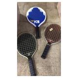 3 PADDLE BALL RACKETS