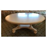 WHITE FINISH COFFEE TABLE