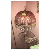 VARIED COLORED GLASS LAMP