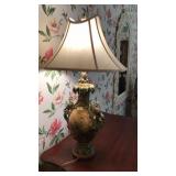 MAJOLICA VASE LAMP