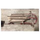 WOOD & METAL ANTIQUE SLED