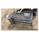 METAL SHOE RACK & WASTE BASKET