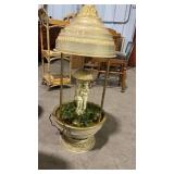 ORNATE RAIN/OIL LAMP MID CENTURY