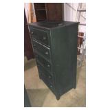 BLACK PAINTED EARLY AMERICAN STYLE DRESSER