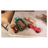 ASST HAND CRAFTED WOOD TOY TRUCKS & CARS