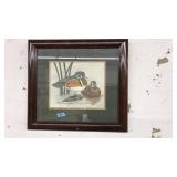 DIANNE KRUAML SIGNED FRAMED WATERFOWL PRINT