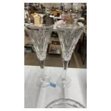 2 WATERFORD CRYSTAL STEM GLASSES